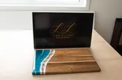 12x18 Wooden Charcuterie Board with Resin Art
