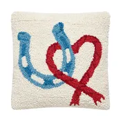 Equestrian Hooked Mini Pillow