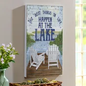 Lake View Wall Art The Best Things in Life 16x24"