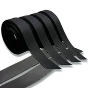 24 In Hilason Genuine Leather Flat Strap Strips for DIY Arts & Craft Projects Jewelry Tooling Home Décor Black