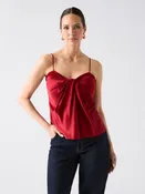 Aretha Satin Twisted Top