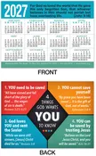 2027 Calendar Card: Four Things God Wants You To Know