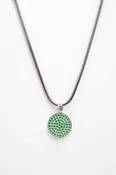 REYHAN HAKKI WOMENS 925 SILVER EMERALD CZ TAG