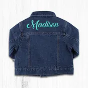 Custom Embroidered Kids Denim Jacket | Personalized Children's Jean Jacket