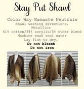 Stay Put Shawl Neutrals