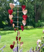 Hearts    Copper Wind Sculpture — Sea Meadow Gifts & Gardens