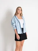Denim Hooded Shirt
