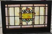 Antique art glass window  Pair available.. Price is Each
