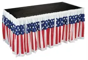 29" X 13' Self-Adhesive Plastic Table Skirt - Easy to Install, Perfect for Parties & Events