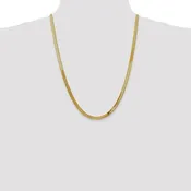 10K Yellow Gold Silky Herringbone Chain