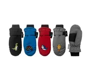 Boys Embroidered Ski Mitten