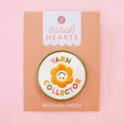 Sarah Hearts Yarn Collector Iron-On Patch