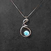 ADELLA SAPPHIRE NECKLACE — Throckmorton Watches & Jewlery
