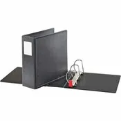 Cardinal&reg; SuperLife EasyOpen Locking Slant-D Binder 4" Binder Capacity - Letter - 8 1/2" x 11" Sheet Size - 775 Sheet Capacity - 3 Ring(s) - Fastener(s): D-Ring - Polypropylene - Black - 2.60 lb - Hinged, Non-stick, Heavy Duty, Sheet Lifter, Locking R