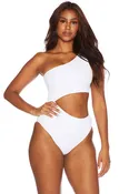 Beach Riot Celine One Piece in White