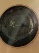 Go Fish, the Winds Show : Cobalt/White Slip Trout Platter/Bowl #76 — Miami Valley Pottery