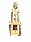 4 Post Trophy - With SPORT BALL