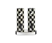 MacKenzie-Childs Courtly Check Electric Salt &amp; Pepper Grinder Set