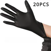100/50/20PCS Black Nitrile Gloves Thickened Disposable Gloves