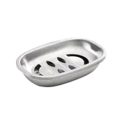 2-Piece Stainless Steel Soap Dishes - Pack of 2
