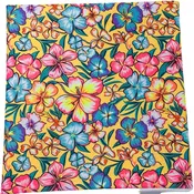 $5.00 SALE Fabric 36" Hawaiian Flowers