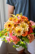 Timeless Bouquet Flowers and Vase (Medium Size)