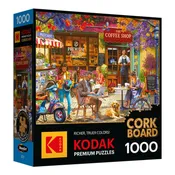 RoseArt Kodak Cork The Coffee Shop 1000-Piece Jigsaw Puzzle