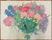 Forget Me Not III – Original Watercolor Mixed Media Painting – Made In Hawaii