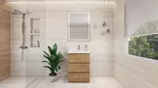 Angeles 24″ Freestanding Bathroom Vanity Set with Reinforced Acrylic Sink
