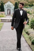Allure Ultra Black Slim Fit Suit