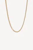 18K Yellow Gold Curb Link Chain Necklace