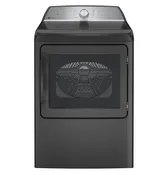 GE Profile Energy Star 7.4 Cu. Ft. Capacity Aluminized Alloy Drum Electric Dryer With Sanitize Cycle And Sensor Dry - Diamond Gray
