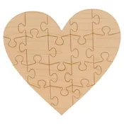 Puzzle Heart Cutout
