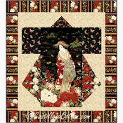 Geisha Panel Kimono Downloadable Pattern