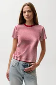 Alba tee - racer red stripe