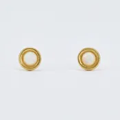 Bello Opal Gold Stud Earrings
