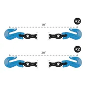 1/2-Inch Grade 100 Non-Cradle Grab Hook Chain Kit