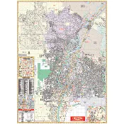 Albuquerque, NM Wall Map
