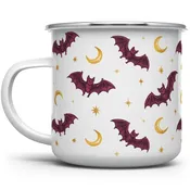 Celestial Bat Enamel 16 Oz. Camp Mug