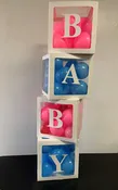 Baby Block Boxes with Balloons