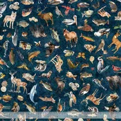 2026 Mid Atlantic Shop Hop 2026 Wildlife Animals Navy 2600-32142-N