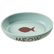 Spot Portofino Blue Oval 6-Inch Cat Dish
