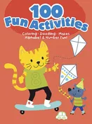100 Fun Activities–Red: Coloring, Doodling, Mazes, Alphabet & Num