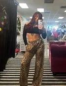 ANIMAL PRINTED BUTTER SOFT STRAIGHT PANT
