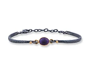 24K Amethyst Bracelet