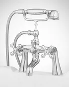 British Telephone Deck-Mount Faucet with Hand Shower