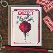 vintage beet seed pack