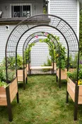 2' x 4' Arch Trellis for Planter Boxes