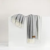 Fiji  Stripe Throw Gray