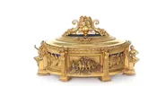 19th Century French Bronze and Lapis Lazuli Covered Decorative Box — LA MAISON SUPREME